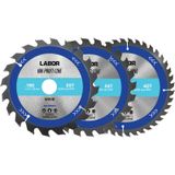 Labor HM cirkelzaagblad hout 190x30x2,4mm - 20,24,40T (3 Stuks)