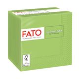 Fato, Wegwerp papieren servetten, 100 stuks, 24 x 24 cm, appelgroen