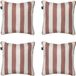 Madison Sierkussen Amora Bruin 50x50x10cm Set van 4