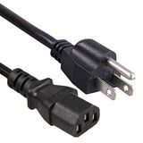 PremiumCord Netsnoer 230 V 2 m, stroomkabel met Amerikaanse stekker naar koudaansluiting C13, IEC 320, pc-netsnoer 3-polig, kleur zwart
