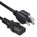 PremiumCord Netsnoer 230 V 2 m, stroomkabel met Amerikaanse stekker naar koudaansluiting C13, IEC 320, pc-netsnoer 3-polig, kleur zwart