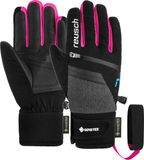 Reusch Travis GORE-TEX Junior pink-zwart handschoenen