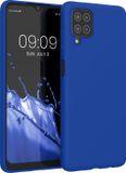 kwmobile telefoonhoesje geschikt voor Samsung Galaxy A12 - Back cover in Baltisch blauw