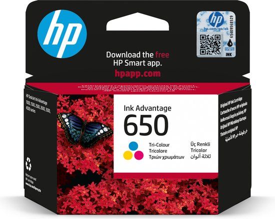 HP 650 Tri-Colour Ink Cartridge - CZ102A