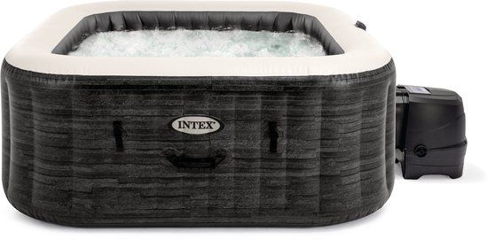 Intex PureSpa Greystone Deluxe 4 persoons spa - Vierkant - WiFi