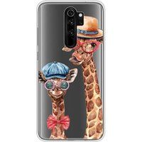 Xiaomi Redmi Note 8 Pro Grappige Giraf Siliconen Hoesje