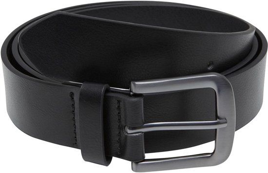 Urban Classics Easy Synthetic Leather Belt Riem zwart S-M Polyurethaan Unisex - Basics