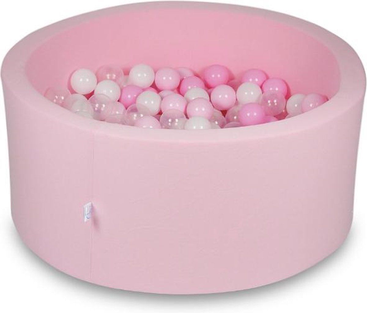 Viking Choice Ballenbak rond roze - 300 ballen - 90 x 40 cm - ballenbad - licht roze 7 cm ballen