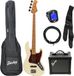 Fazley Sunset Series Jellyfish 4 Olympic White Basgitaar starterset