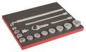 Bahco Foaminlay Fit&Go 3/3 met doppen en toebehoren 3/4" - met lasermarkering - 17-delig - FF1A206LM