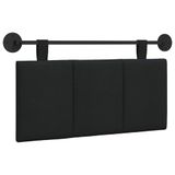vidaXL Tête de lit Suspendu Noir Tissu
