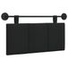vidaXL Tête de lit Suspendu Noir Tissu