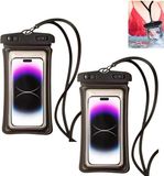 OEM BeiJingLiangPinJiaZuoKeJiWenHuaFaZhanYouXianGongSi Waterdichte Telefoonhoes voor Onderwatergebruik - Set van 2, Geschikt voor Smartphones tot 7 Inch, Ideaal voor Zwemmen en Duiken