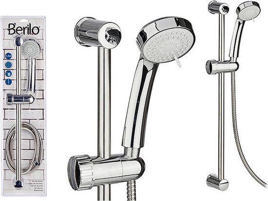 Berilo Douchekop 3-functies - Zilver - Handdouche - Metaal - 72 cm