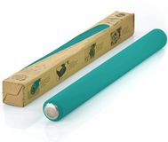 TreeBox Deegroller van Siliconen en Roestvrij Staal – Professionele Rolstok voor het Uitrollen van Fondant en Deeg – Antikleef - Blauw