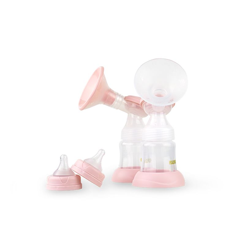 Neno Bella Twin Elektrische Borstkolf - Roze - 150 ml - USB Oplaadbaar