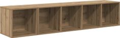 vidaXL Meuble TV lot de 2 pièces Artisan chêne bois de particules