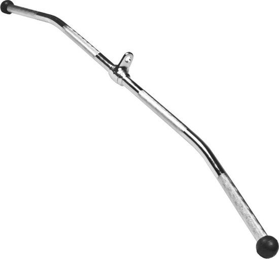 Gorilla Sports Lattrekstang - 120 cm - Anti-slip - Chroom