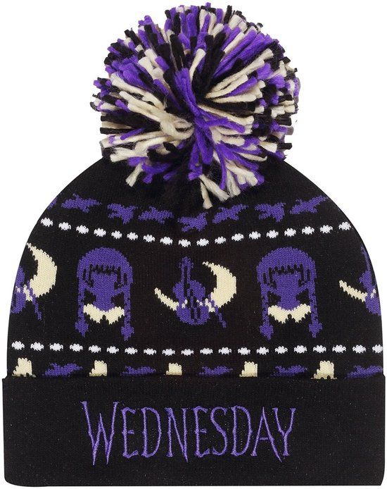 Wednesday Midnight Unisex Beanie - meerkleurig - Standard