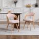 MODENUIT Chaise de salle à manger 44 x 41 x 72 cm - Set de 2 - Rose