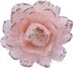 Decoris Kerstboom bloem - op clip - lichtroze - 11 cm - kunststof