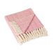 DII Diamond Stitch Geweven Gooi, Katoen, Roos, 50x60