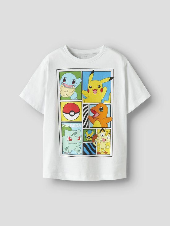 NAME IT Jongens Pokemon T-shirt met korte mouwen en ronde hals - Maat 146/152
