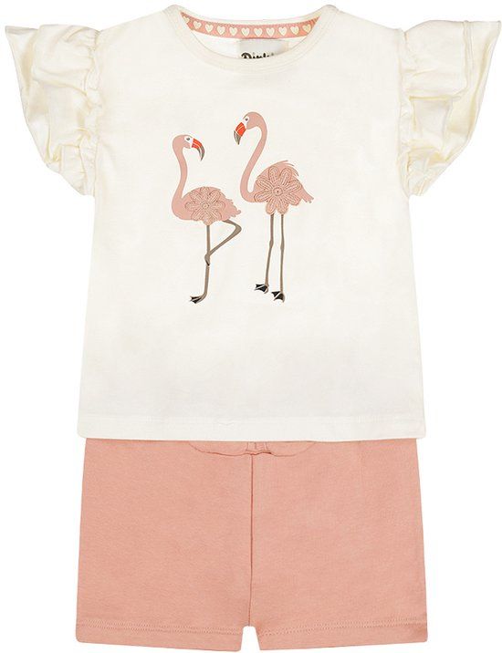 Dirkje Meisjes Kledingset - Off-white