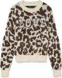 Vero Moda Trui Vmjungle Ls O-neck Pullover Boo 10331525 Birchw/w Emperad Dames Maat - M