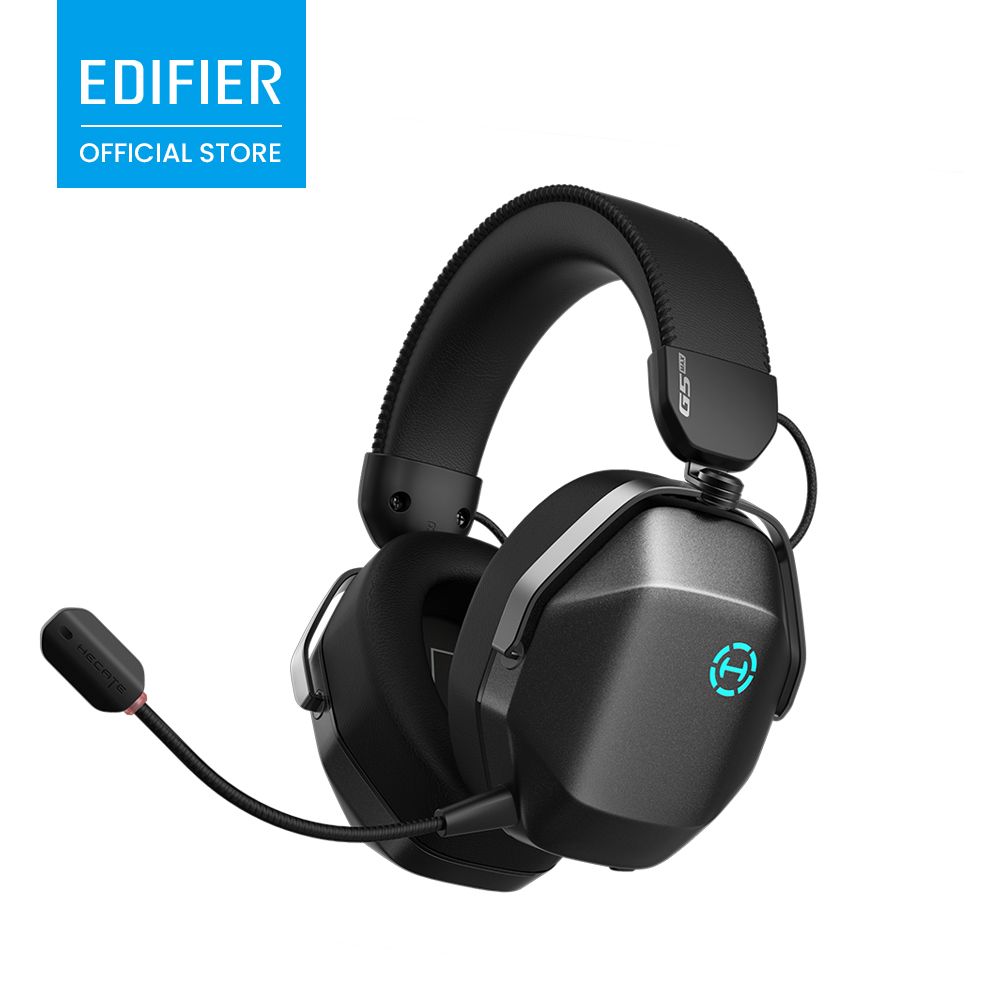 Edifier G5 MAX Gaming Headset 53mm Driver HiRes HWA THX Spatial Audio 2.4G Bluetooth Bedraad 305H Speeltijd Afneembare AI Microfoon RGB Verlichting Lage Latentie