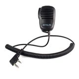 Retevis Radio Luidspreker Microfoon 2-pins Compatibel met Walkie Talkie RT24 RT27 RT21 RT22 RT622 RT81 RT46 RT617 RT618 RT619 RT666 RT668 Baofeng UV-5R BF-888S BF-88E Kenwood (1 St.)