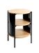 HAKU Bijzettafel rond Coolgrey metaal ronde salontafel klein - Maat: H 49 cm x Ø 36 cm, Stijl: Modern