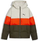 PUMA POLY PUFFER JACKET 62650270 Kinderen Beige/Groen/Oranje Maat 152
