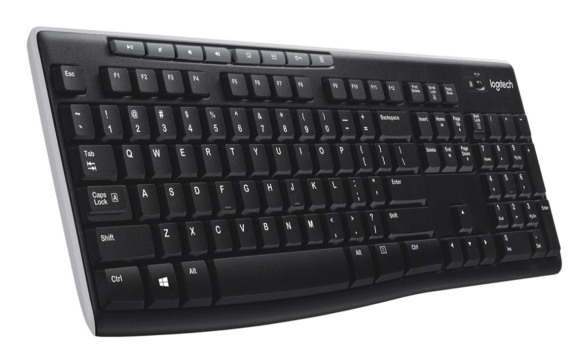 Logitech K270 Wireless Keyboard - QWERTY - English - Black