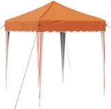 vidaXL - Tente de réception pop-up - 195 x 195 x 245 cm - Orange - Tissu Oxford