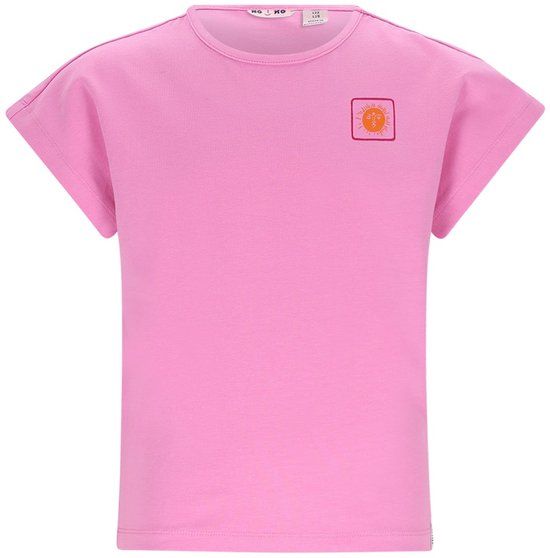 NONO - Kate Tshirt S/SL with big back print - Camelia Pink - Maat 104
