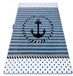 Tapis PETIT MARINE ANKER ZEE bleu 180x270 cm