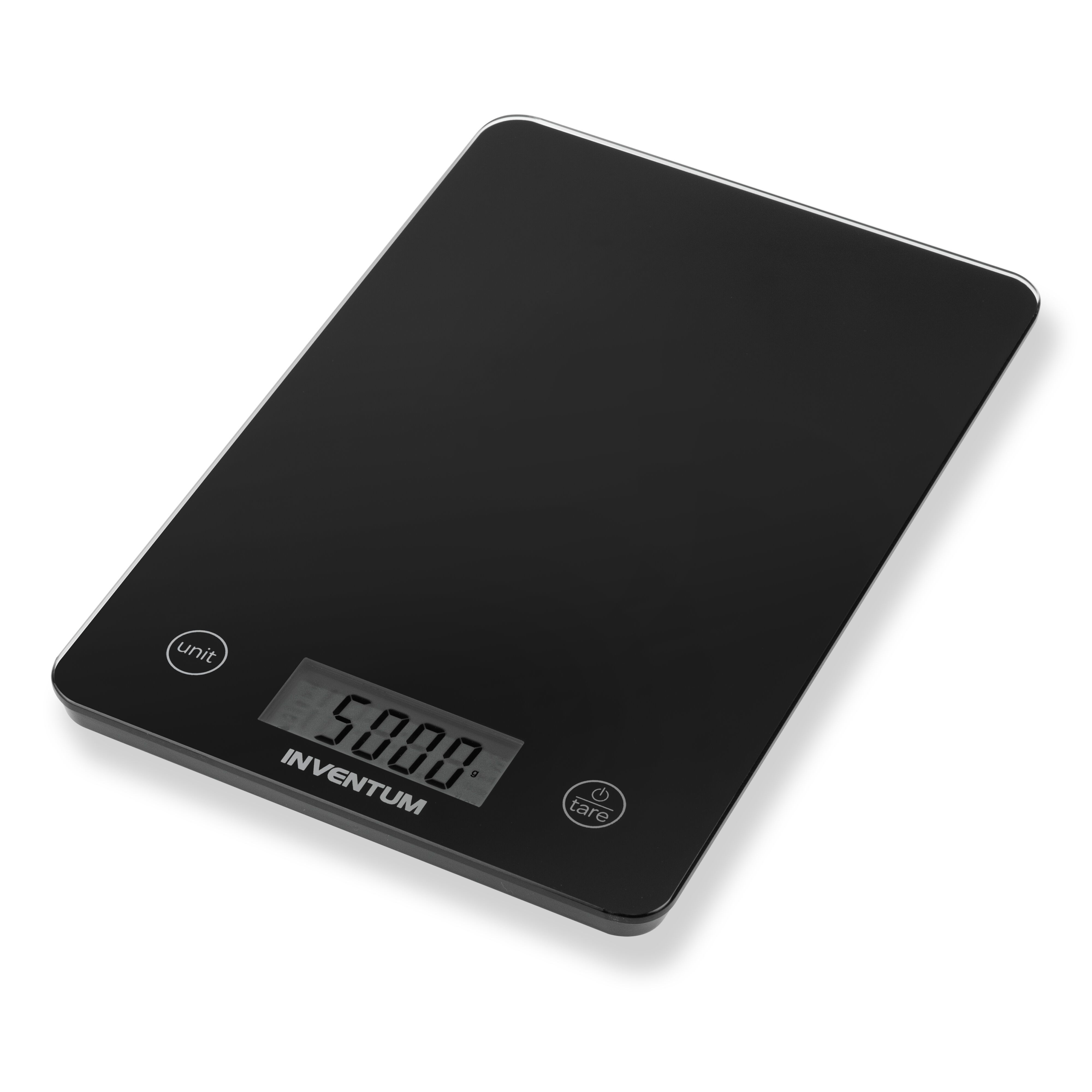 Inventum WS305B Digitale Keukenweegschaal - Zwart - 5kg - LCD - Touch