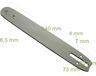 Stihl lame de scie de 37 cm, 15 pouces pour Stihl 024, 026 AV, MS240, MS260 tronçonneuse, 1,6 mm, 0,325", 62TG