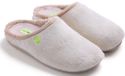 Hot Potatoes pantoffels dames beige – warme huisschoenen met uitneembare zool