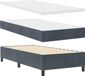 vidaXL Boxspring bed met hoofdeinde Donkergrijs 200 x 90 cm Fluweel