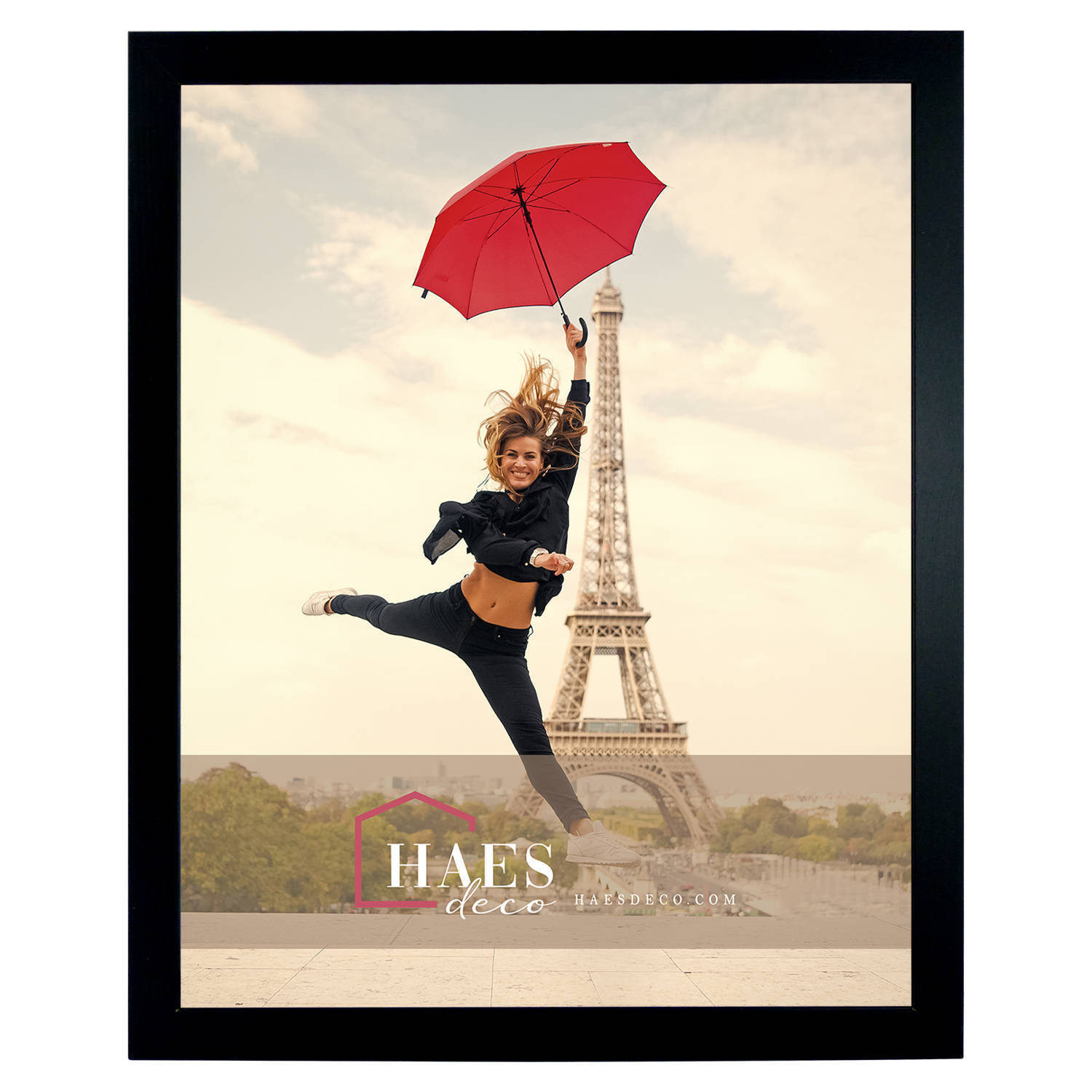 HAES deco - houten fotolijst paris zwart 40x50 - sp001401