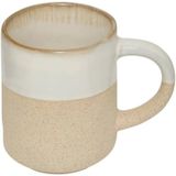 Secret de Gourmet koffie kopjes - Ancient Cairo - 1x stuks - wit/beige - 200 ml - mokken - keramiek - met stijlvol decoratie motief