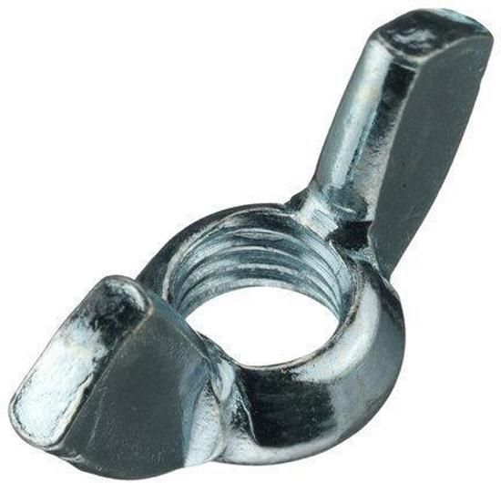 Hoenderdaal vleugelmoer gegalv. m 6 Amerikaans - doos Ã 250 stuks