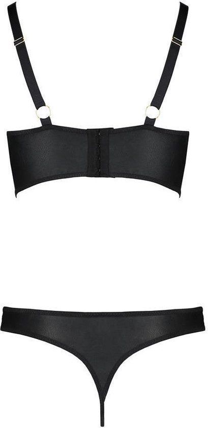 Passion Size Plus PS Malwia 2-delige lingerie set zwart 5XL/6XL
