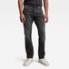 G-STAR Mosa Straight Heren Jeans - worn in black moon
