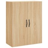 vidaXL Wandkast, Sonoma-eikenlook, 69,5 x 34 x 90 cm, houtvezel