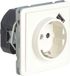 Peha Standard contactdoos inbouw - 1-voudig - randaarde - USB - crème