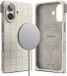 Ringke Bitmap Silicone Magnetic - Hoesje Geschikt voor Apple iPhone 16 - Compatibel met MagSafe / Qi2 - Magnetische Back Cover - Stone