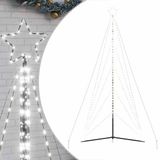 vidaXL LED-kerstboom 615 LEDs koud wit 404,5 cm
